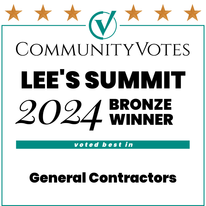 Community Votes Lee's Summit 2024 Bronze Winner - Best General Contractors